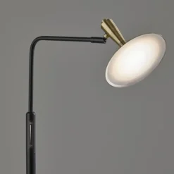 Kirkland's Home Floor Lamps-Matte Black Adjustable Light And Color Floor Lamp