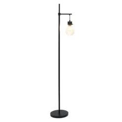 Kirkland's Home Floor Lamps-Matte Black Stephen Floor Lamp