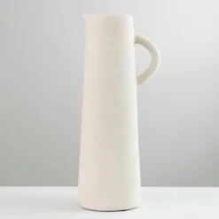 Kirkland's Home Vases-Matte Egg Shell Pitcher Vase