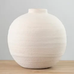 Kirkland's Home Vases-Matte Egg Shell Rotund Vase