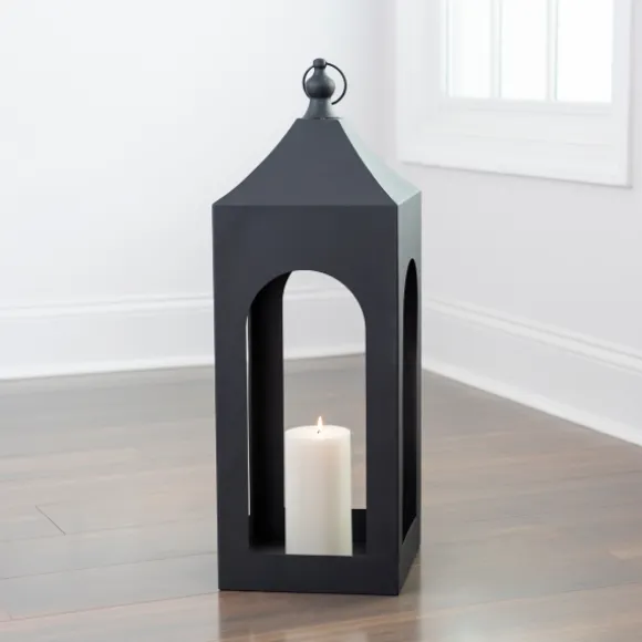 Kirkland's Home Lanterns-Matte Hampshire Metal Lantern, 30 In.