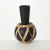 Kirkland's Home Vases-Matte Rattan Wrapped Vase