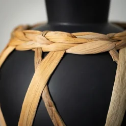 Kirkland's Home Vases-Matte Rattan Wrapped Vase