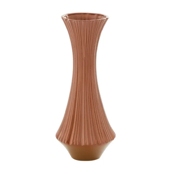 Kirkland's Home Vases-Matte Terracotta Fluted Ceramic Vase, 20 In.