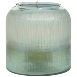 Kirkland's Home Candle Holders-Matte Turquoise Glass Candle Holder