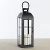 Kirkland's Home Lanterns-Matte Window Pane Lantern, 17 In.