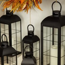 Kirkland's Home Lanterns-Matte Window Pane Lantern, 17 In.