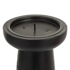 Kirkland's Home Candle Holders-Matte Wood T-Shape Candle Holders, Set Of 3