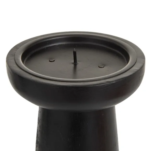 Kirkland's Home Candle Holders-Matte Wood T-Shape Candle Holders, Set Of 3