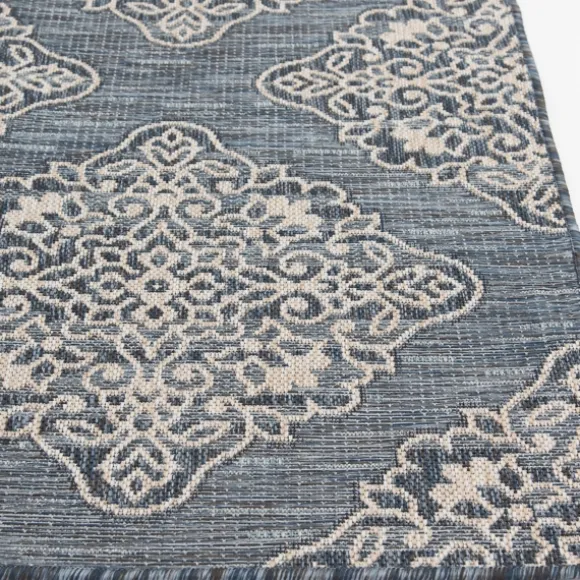 Kirkland's Home Outdoor Rugs-Medallion Devora Indoor/Outdoor Area Rug, 7X9