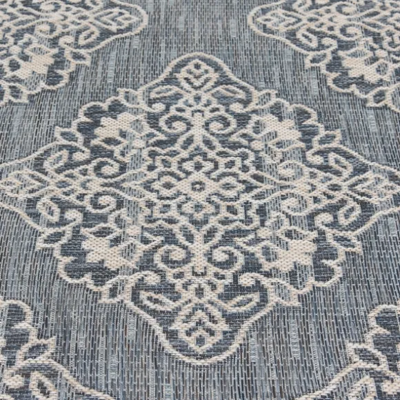 Kirkland's Home Outdoor Rugs-Medallion Devora Indoor/Outdoor Area Rug, 7X9