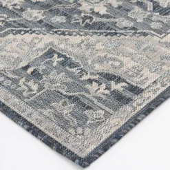 Kirkland's Home Outdoor Rugs-Medallion Lava Indoor/Outdoor Area Rug, 7X9