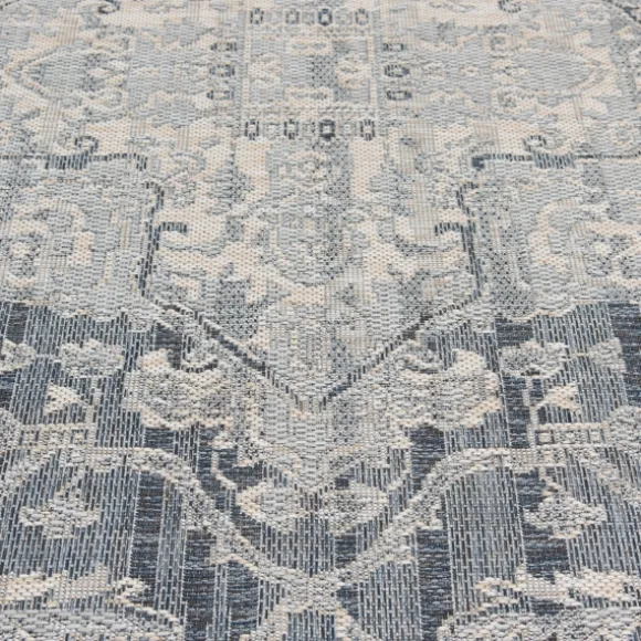 Kirkland's Home Outdoor Rugs-Medallion Lava Indoor/Outdoor Area Rug, 7X9