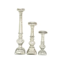Kirkland's Home Candle Holders-Mercury Glass Candle Holders, Set Of 3