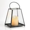 Kirkland's Home Lanterns-Metal And Glass Pyramid Lantern