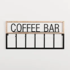 Kirkland's Home Hooks-Metal And Wood Coffee Bar Wall Hooks