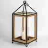 Kirkland's Home Lanterns-Metal And Wood House Frame Lantern, 21 In.