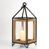 Kirkland's Home Lanterns-Metal And Wood House Frame Lantern, 16 In.