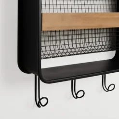 Kirkland's Home Wall Storage-Metal And Wood Wall Magazine Rack