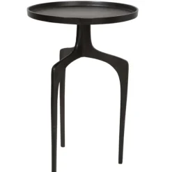 Kirkland's Home Accent & End Tables-Metal Arched Legs Side Table