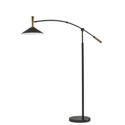 Kirkland's Home Floor Lamps-Metal Arched Modern Floor Lamp