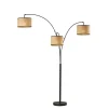 Kirkland's Home Floor Lamps-Metal 3-Arm Arched Floor Lamp
