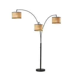 Kirkland's Home Floor Lamps-Metal 3-Arm Arched Floor Lamp