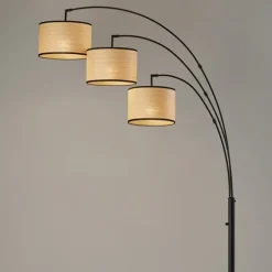 Kirkland's Home Floor Lamps-Metal 3-Arm Arched Floor Lamp