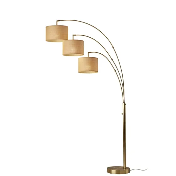 Kirkland's Home Floor Lamps-Metal 3-Arm Arched Floor Lamp