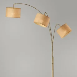 Kirkland's Home Floor Lamps-Metal 3-Arm Arched Floor Lamp
