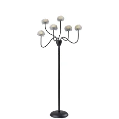 Kirkland's Home Floor Lamps-Metal 6-Arm Pom Pom Floor Lamp