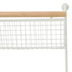 Kirkland's Home Wall Storage-Metal 4-Basket Wall Shelf