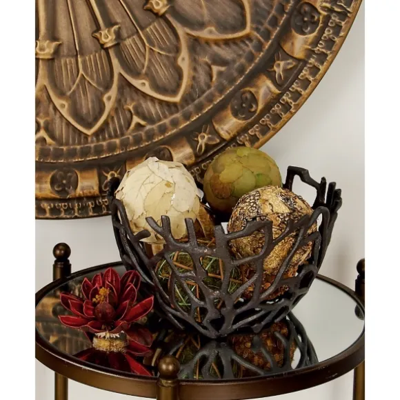 Kirkland's Home Decorative Bowls & Jars-Metal Coral Frame Bowls, Set Of 2