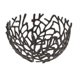 Kirkland's Home Decorative Bowls & Jars-Metal Coral Frame Bowls, Set Of 2