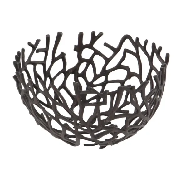 Kirkland's Home Decorative Bowls & Jars-Metal Coral Frame Bowls, Set Of 2