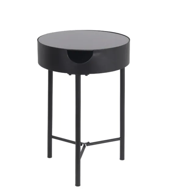 Kirkland's Home Accent & End Tables-Metal 1-Drawer Side Table
