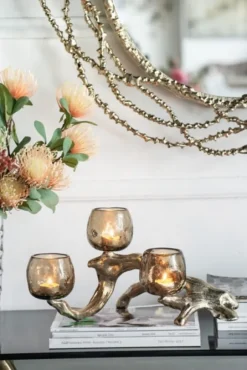 Kirkland's Home Candle Holders-Metal Driftwood Votive Candle Holder