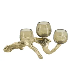 Kirkland's Home Candle Holders-Metal Driftwood Votive Candle Holder