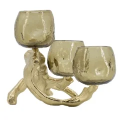 Kirkland's Home Candle Holders-Metal Driftwood Votive Candle Holder