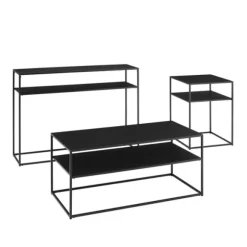 Kirkland's Home Coffee Tables-Metal Frame 3-Pc. Table Set