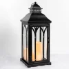 Kirkland's Home Lanterns-Metal Lantern With Led Pillar Candles