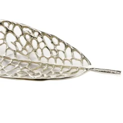 Kirkland's Home Decorative Trays-Metal Leaf Trays, Set Of 2