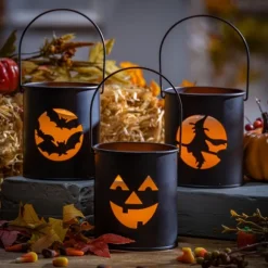 Kirkland's Home Lanterns-Metal Led Halloween Lanterns, Set Of 6