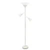 Kirkland's Home Floor Lamps-Metal 3-Scallop Glass Floor Lamp
