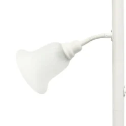 Kirkland's Home Floor Lamps-Metal 3-Scallop Glass Floor Lamp