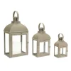Kirkland's Home Lanterns-Metal Slope Top Lanterns, Set Of 3