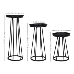 Kirkland's Home Candle Holders-Metal Soho Candle Holders, Set Of 3