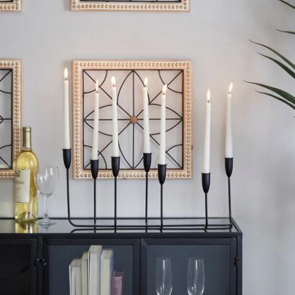 Kirkland's Home Candle Holders-Metal Taper Candle Holder Runner