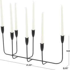 Kirkland's Home Candle Holders-Metal Taper Candle Holder Runner