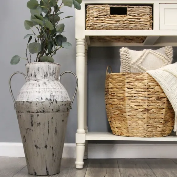 Kirkland's Home Vases-Metal Two-Tone Distressed Vase